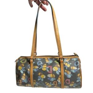 Dooney & Bourke Vintage Retired Busy Bee Bumble Bee Shoulder Bag Purse
